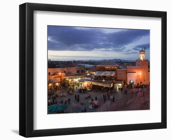 Djemma El-Fna Square, Marrakech, Morocco-Walter Bibikow-Framed Photographic Print