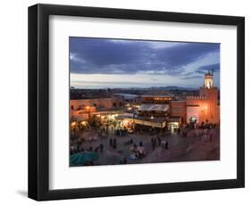 Djemma El-Fna Square, Marrakech, Morocco-Walter Bibikow-Framed Photographic Print