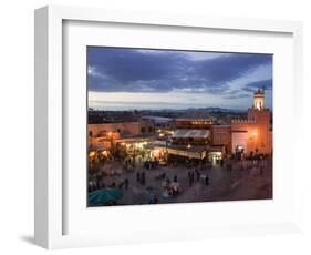 Djemma El-Fna Square, Marrakech, Morocco-Walter Bibikow-Framed Photographic Print