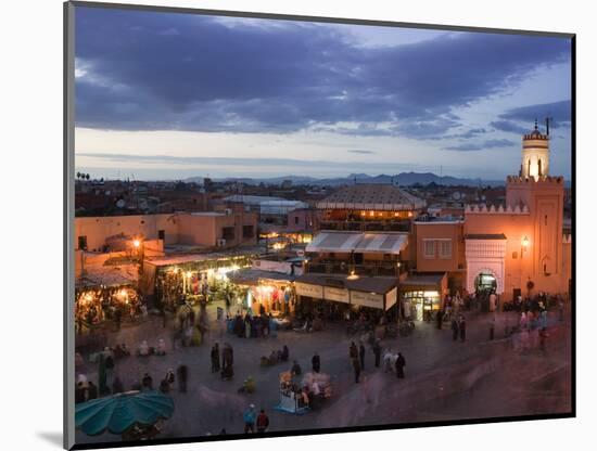 Djemma El-Fna Square, Marrakech, Morocco-Walter Bibikow-Mounted Photographic Print