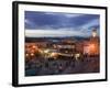 Djemma El-Fna Square, Marrakech, Morocco-Walter Bibikow-Framed Photographic Print