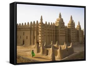 Djenne Mosque, Djenne, Niger Inland Delta, Mopti Region, Mali-Gavin Hellier-Framed Stretched Canvas