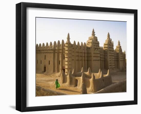 Djenne Mosque, Djenne, Niger Inland Delta, Mopti Region, Mali-Gavin Hellier-Framed Photographic Print