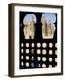Djenné, the Great Mosque of Djenné from a Traditional Moroccan-Style Latticed Window, Mali-Nigel Pavitt-Framed Photographic Print