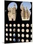 Djenné, the Great Mosque of Djenné from a Traditional Moroccan-Style Latticed Window, Mali-Nigel Pavitt-Mounted Photographic Print