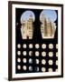 Djenné, the Great Mosque of Djenné from a Traditional Moroccan-Style Latticed Window, Mali-Nigel Pavitt-Framed Photographic Print