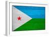 Djibouti Flag Design with Wood Patterning - Flags of the World Series-Philippe Hugonnard-Framed Premium Giclee Print