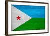 Djibouti Flag Design with Wood Patterning - Flags of the World Series-Philippe Hugonnard-Framed Art Print