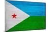 Djibouti Flag Design with Wood Patterning - Flags of the World Series-Philippe Hugonnard-Mounted Art Print