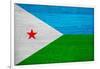 Djibouti Flag Design with Wood Patterning - Flags of the World Series-Philippe Hugonnard-Framed Art Print