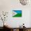 Djibouti Flag Design with Wood Patterning - Flags of the World Series-Philippe Hugonnard-Stretched Canvas displayed on a wall