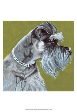 border collie dog coffee 13x19 art PRINT animals impressionism gift new