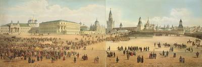 Cathedrals of the Annunciation and the Archangel, from a Panorama of Moscow-Dmitri Indieitzeff-Framed Giclee Print