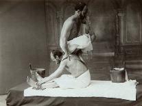 The Oriental Bath. Massage, 1880s-Dmitri Ivanovich Yermakov-Framed Photographic Print