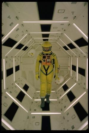 Actor Gary Lockwood in Space Suit in Scene from Motion Picture "2001: A Space Odyssey"