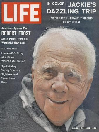 Poet Robert Frost, March 30, 1962