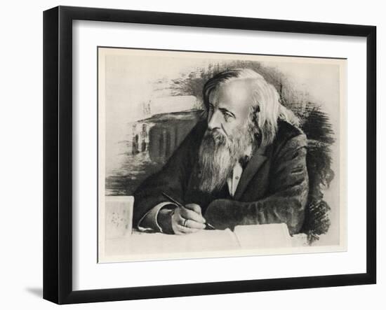 Dmitri Mendeleyev-null-Framed Art Print