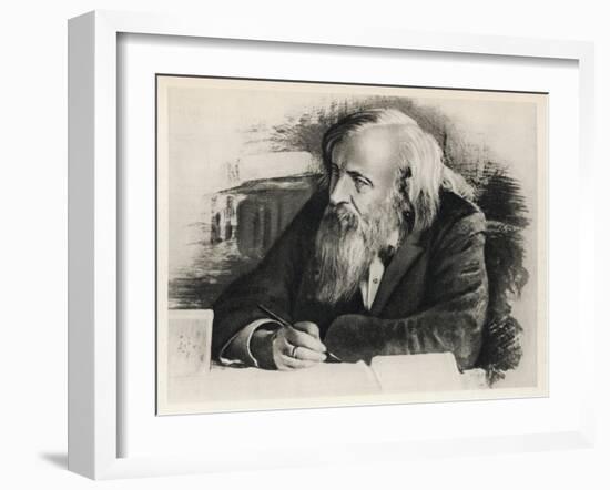 Dmitri Mendeleyev-null-Framed Art Print