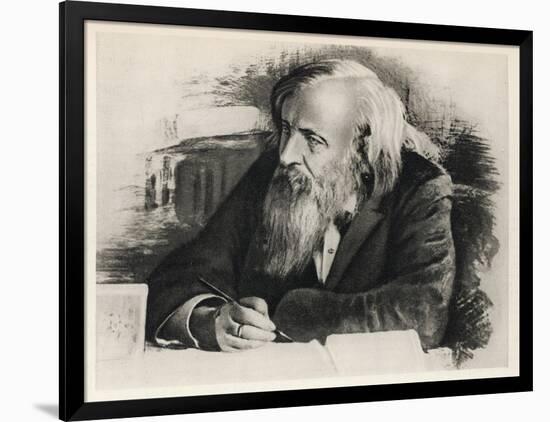 Dmitri Mendeleyev-null-Framed Art Print