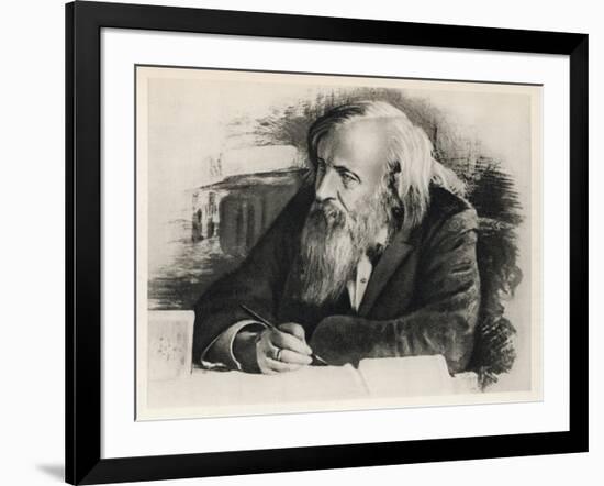 Dmitri Mendeleyev-null-Framed Art Print