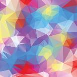 Abstract Triangle Background-Dmitriy Sergeev-Art Print