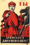 Soviet Political Poster, 1920-Dmitriy Stakhievich Moor-Framed Giclee Print