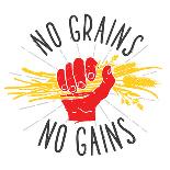 No Grains - No Gains. Motivation Vector Illustration-dmitriylo-Art Print