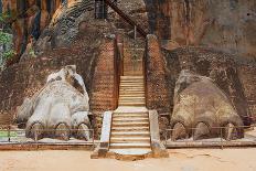 Exterior of the Entrance to the Sigiriya Lion Rock Fortress in Sigiriya, Sri Lanka. Sigiriya is Lis-Dmitry Chulov-Photographic Print
