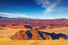 Sand Dunes and Rocks, Sahara Desert, Algeria-Dmitry Pichugin-Laminated Photographic Print