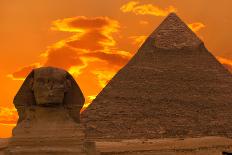 The Sphinx And Great Pyramid, Egypt-Dmitry Pogodin-Mounted Photographic Print