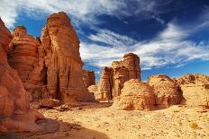 Bizarre Sandstone Cliffs in Sahara Desert, Tassili N'ajjer, Algeria-DmitryP-Photographic Print