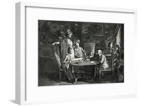 Dn Chodowiecki, Family-null-Framed Art Print