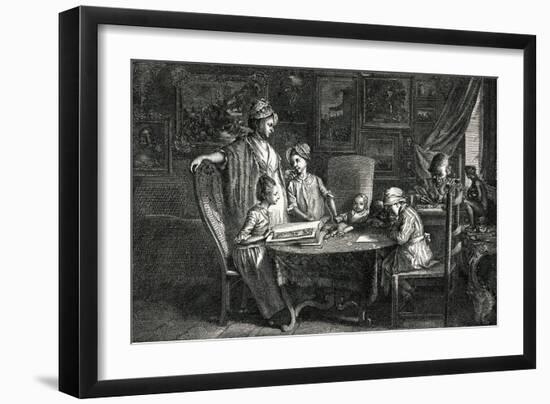 Dn Chodowiecki, Family-null-Framed Art Print