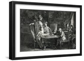 Dn Chodowiecki, Family-null-Framed Art Print