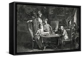 Dn Chodowiecki, Family-null-Framed Stretched Canvas