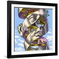 DNA In All Living Things, Artwork-Bill Sanderson-Framed Photographic Print