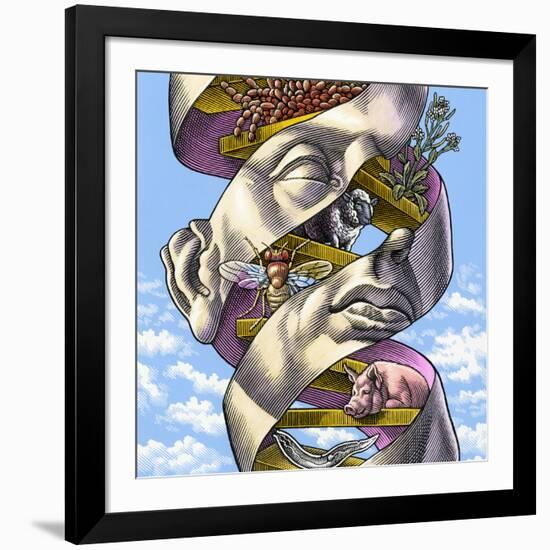 DNA In All Living Things, Artwork-Bill Sanderson-Framed Photographic Print