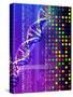 DNA Microarray And Double Helix-PASIEKA-Stretched Canvas