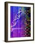 DNA Microarray And Double Helix-PASIEKA-Framed Photographic Print