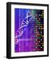 DNA Microarray And Double Helix-PASIEKA-Framed Photographic Print