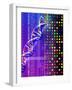 DNA Microarray And Double Helix-PASIEKA-Framed Photographic Print