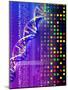 DNA Microarray And Double Helix-PASIEKA-Mounted Photographic Print