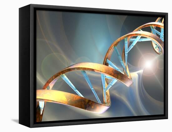 DNA Molecule, Artwork-Laguna Design-Framed Stretched Canvas