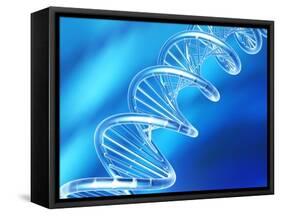 DNA Molecule, Artwork-PASIEKA-Framed Stretched Canvas