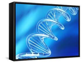 DNA Molecule, Artwork-PASIEKA-Framed Stretched Canvas