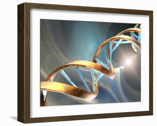 DNA Molecule, Artwork-Laguna Design-Framed Photographic Print