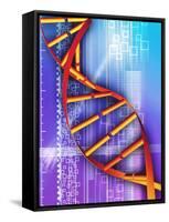 DNA Molecule-PASIEKA-Framed Stretched Canvas