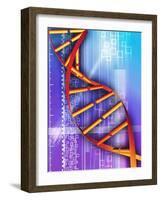 DNA Molecule-PASIEKA-Framed Photographic Print