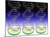 DNA Molecules And Petri Dishes-Victor De Schwanberg-Mounted Photographic Print