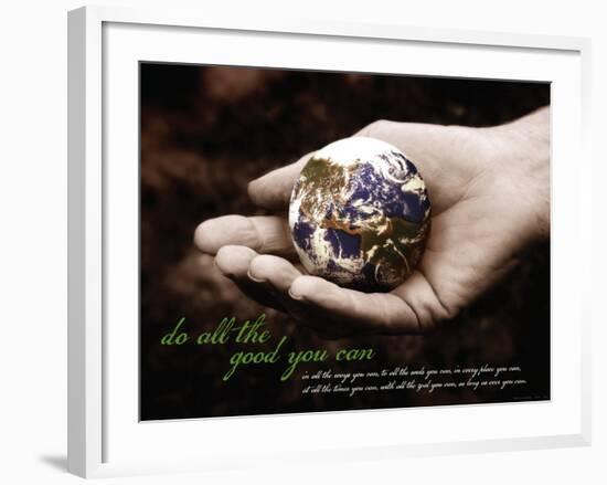 Do All The Good You Can-null-Framed Art Print